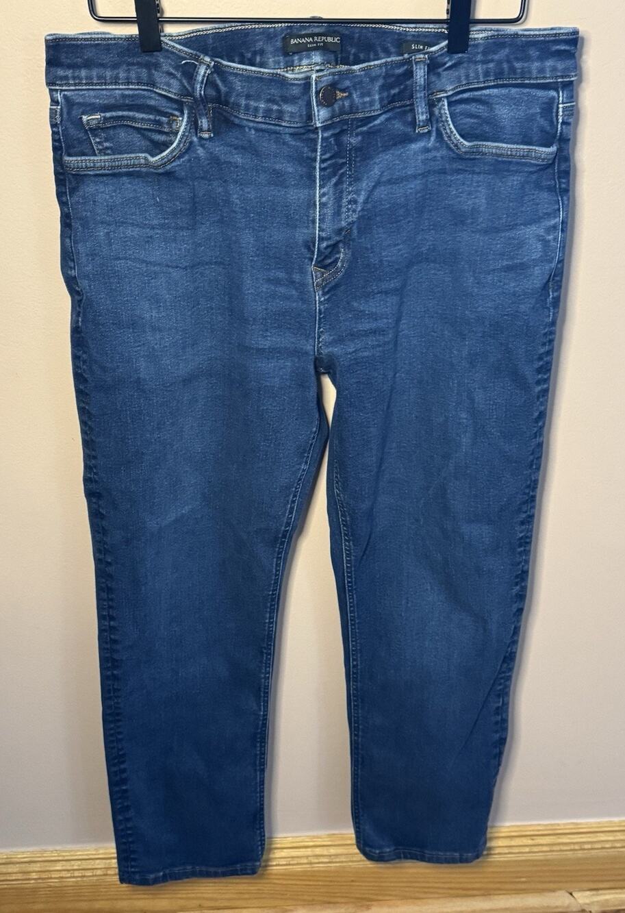 Banana Republic Mens Jeans 35x28 blue straight regular denim